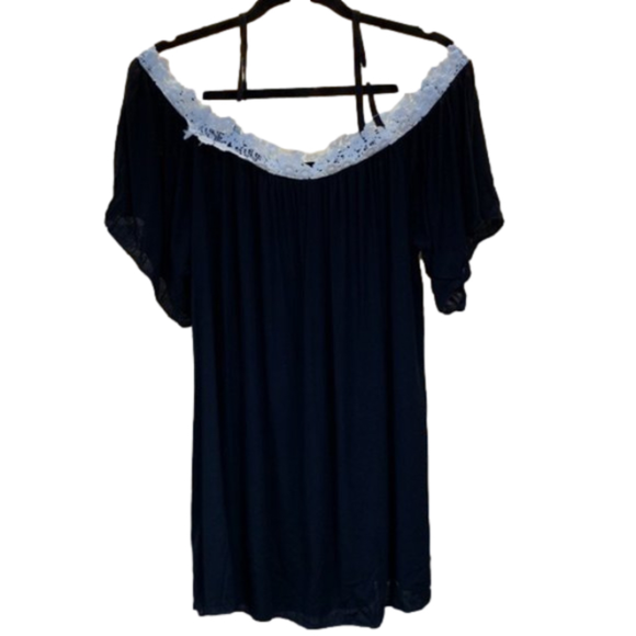 Overmal Black blouse NWT - Picture 2 of 7